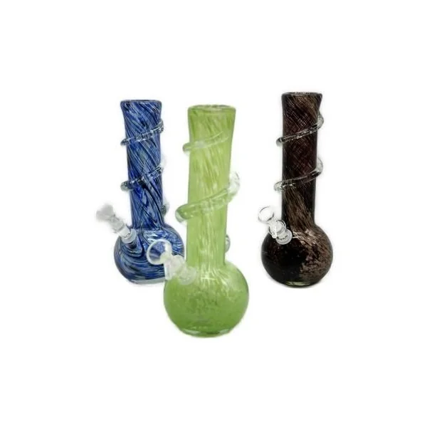 10in Soft Glass Beaker With Swirl