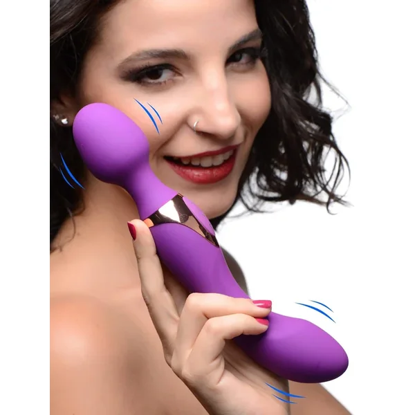 10X Dual Duchess 2-in-1 Silicone Massager – Purple