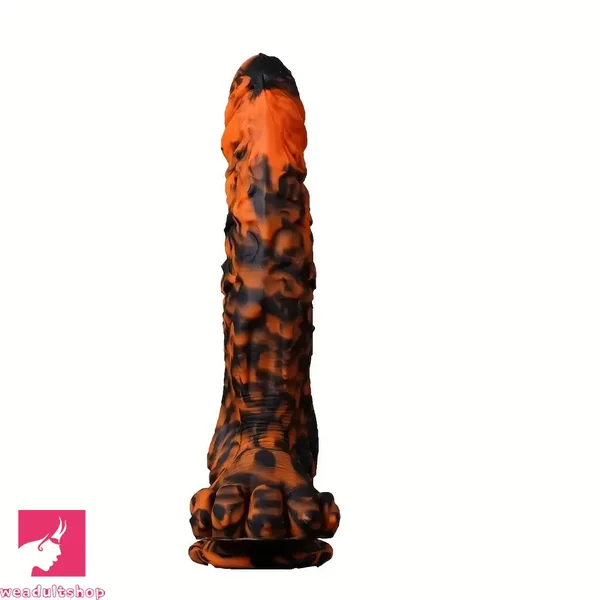 11.4in Silicone Monster Tiger Paw Shaped Massage Thick Anal Odd Dildo