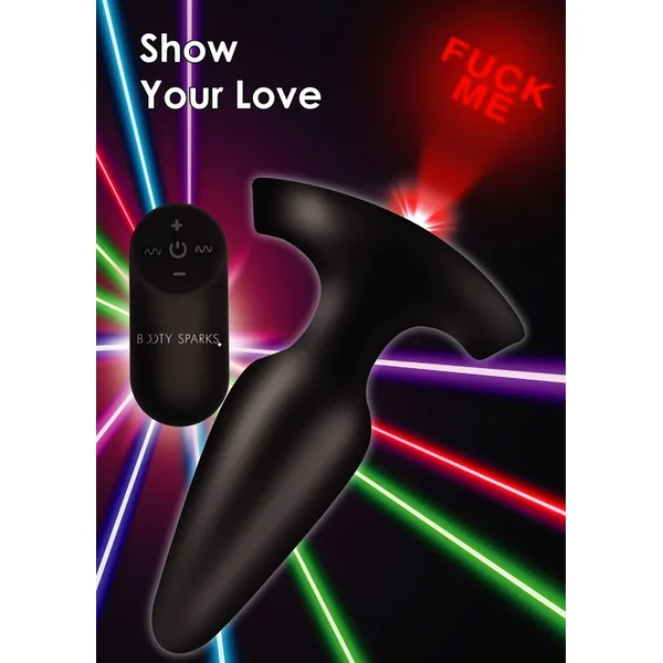 28x Laser Fuck Me Silicone Anal Plug With Remote Control – Medium
