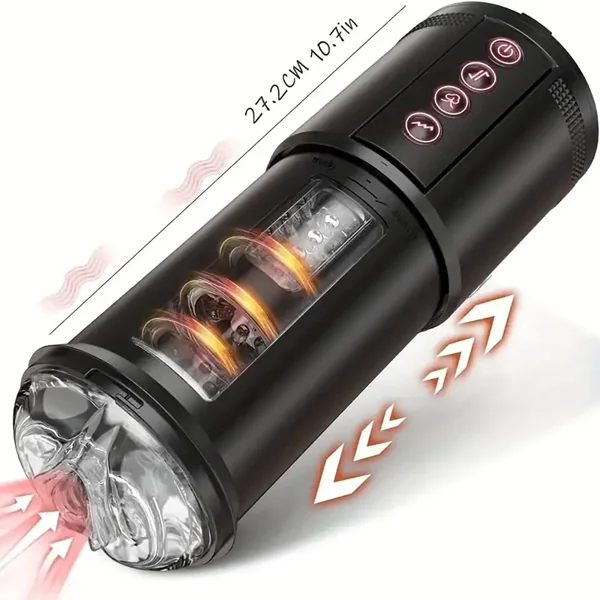 3 in 1 Sucking Vibrating Thrusting Automatic Real Male Masturbator