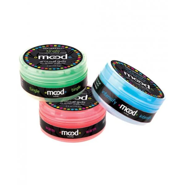3 Pack Mood Lube Kissable Foreplay Gels-2 oz