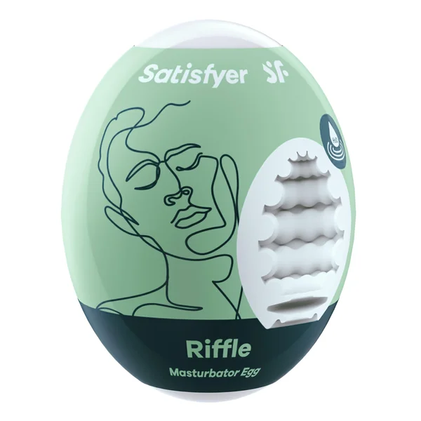 3 Pc Set Masturbator Egg - Riffle - Light Green