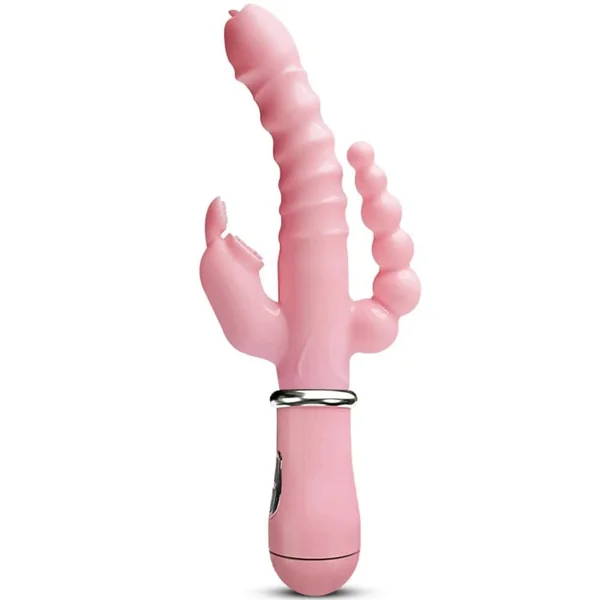 3-in-1 Dildo Vibrator – Tongue Licking, G-Spot & Clit Stimulator