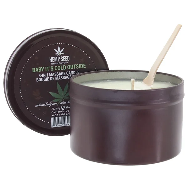 3-in-1 Holiday Massage Candle 6oz in Baby It’s Cold Outside