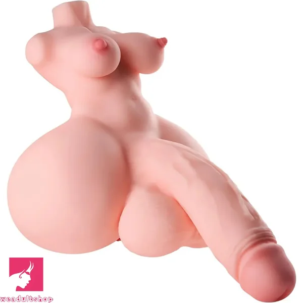 5.51in 3.8lb Shemale Sex Doll Torso Trans Sex Toy with Boobs Ass Dildo