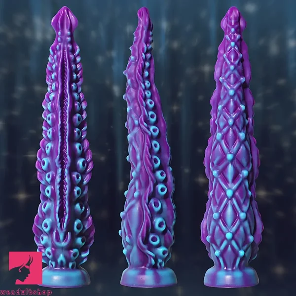 7.09in 9.06in Alien Octopus Tentacle Silicone Fantasy Reusable Odd Dildo