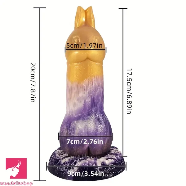 7.87in Zodiac Rabbit New Strange Shaped Dildo Simulation Prostate Dildo