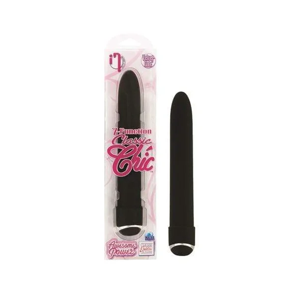 7 Function Classic Chic 6 Inches Vibe - Black