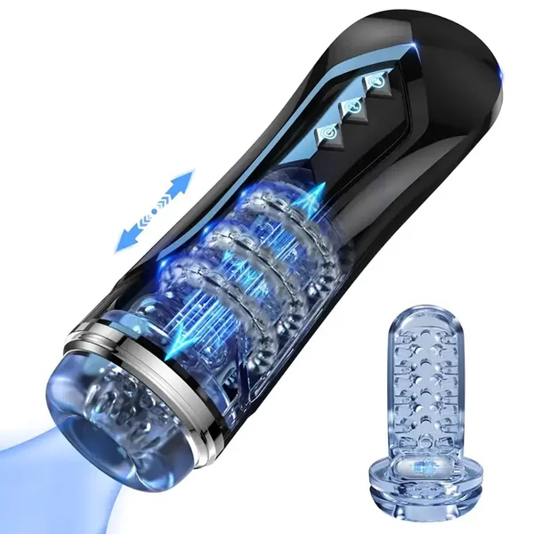 7 Thrusting Vibration Hands Free Blowjob Machine Auto Masturbator