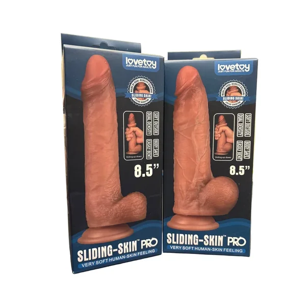 8.5″ Sliding Skin Dual Layered Dong
