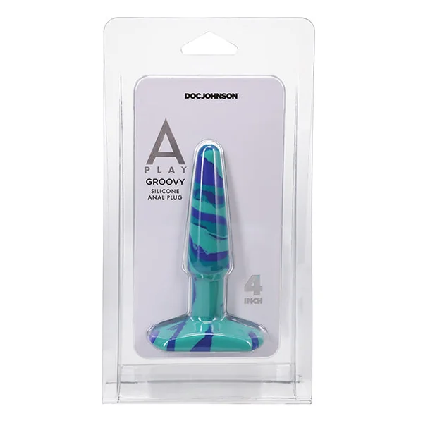 A Play 4" Groovy Silicone Anal Plug