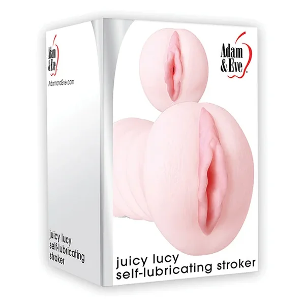 Adam & Eve Juicy Lucy Self Lubricating Stroker – White
