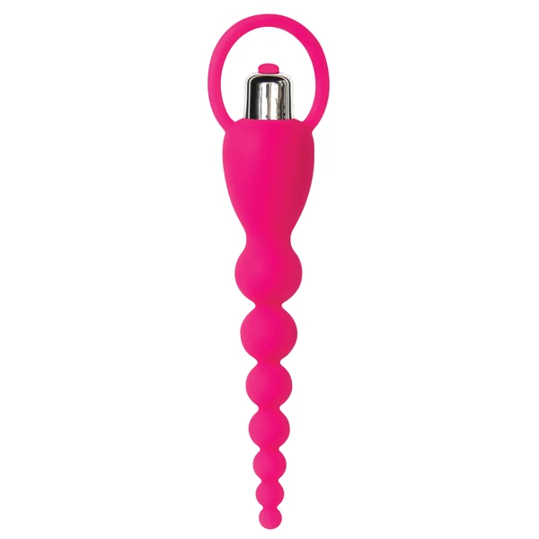 ADAM & EVE SILICONE BOOTY BLISS VIBRATING BEADS PINK