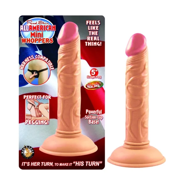 All American Mini Whoppers 5-Inch Straight Dong - Flesh