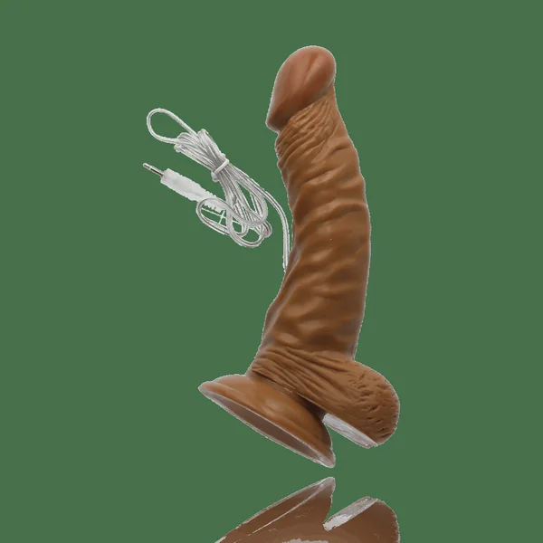 All American Whoppers 7" Vibrating Dong With Balls