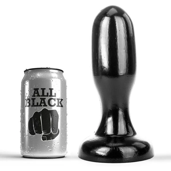All black big dildo anal plug butt dilator sex toy prostate massager 19.5cm