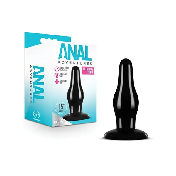 Anal Adventures Pleasure Butt Plug – Black