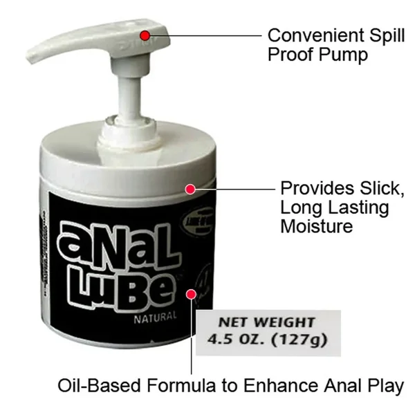 Anal Lube Natural 4.5 Ounce