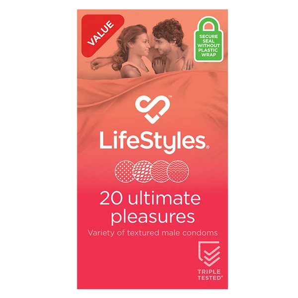 Ansell LifeStyles Ultimate Pleasure Textured Latex Condoms
