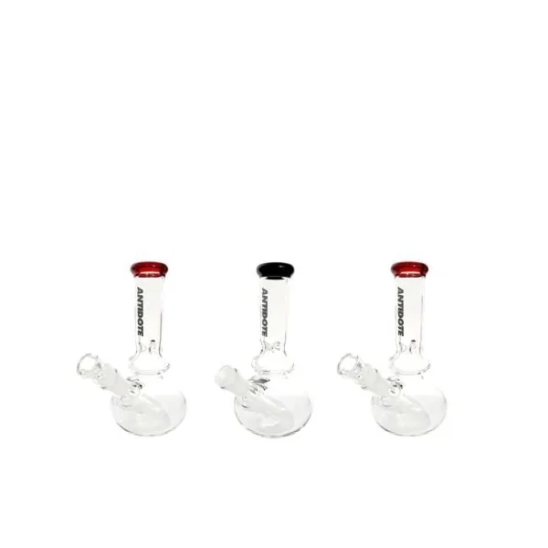 Antidote 8in Chug Waterpipe Red/Black