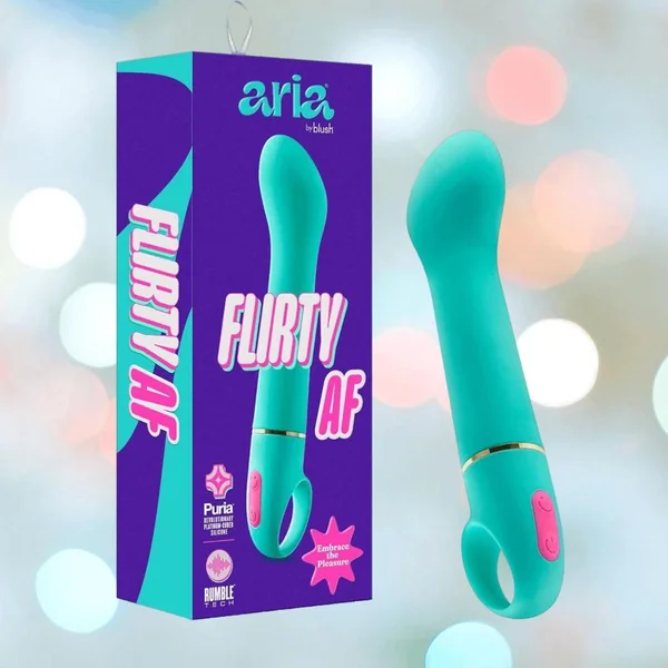 Aria Rechargeable Vibe Flirty AF-Teal