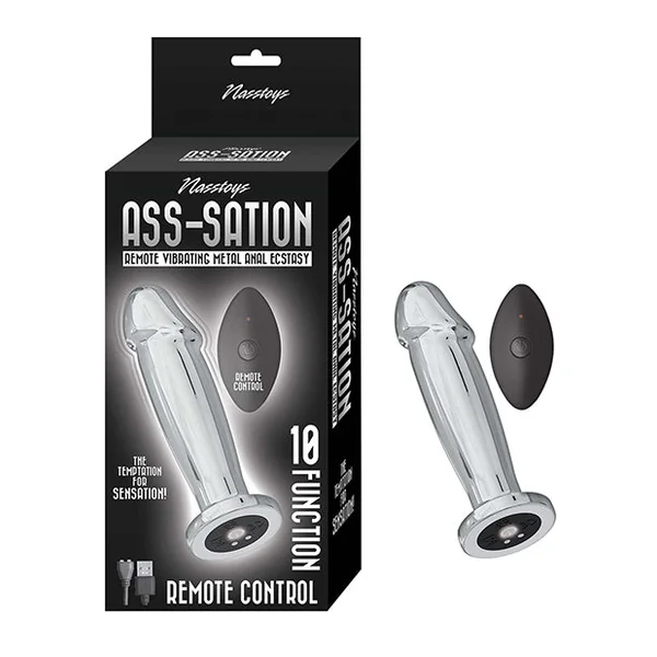 Ass-sation Remote Vibrating Metal Anal Ecstasy - Silver