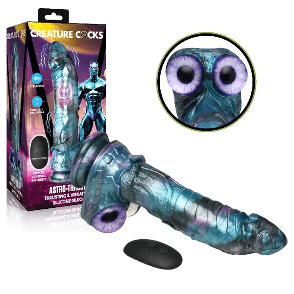 Astro-Thrust Thrusting & Vibrating Remote Controlled Fantasy Silicone Dildo