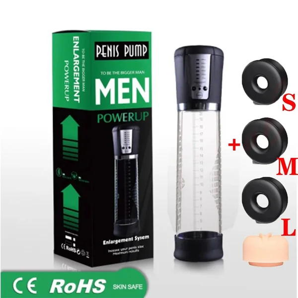 Automatic Electric Penis Vacuum Pump – LED Display Enhancer for Men