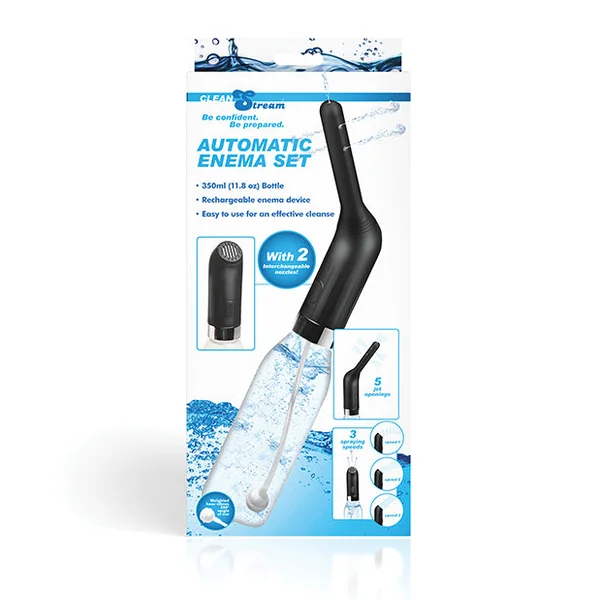 Automatic Travel Enema Set w/2 Nozzles - 350 ml