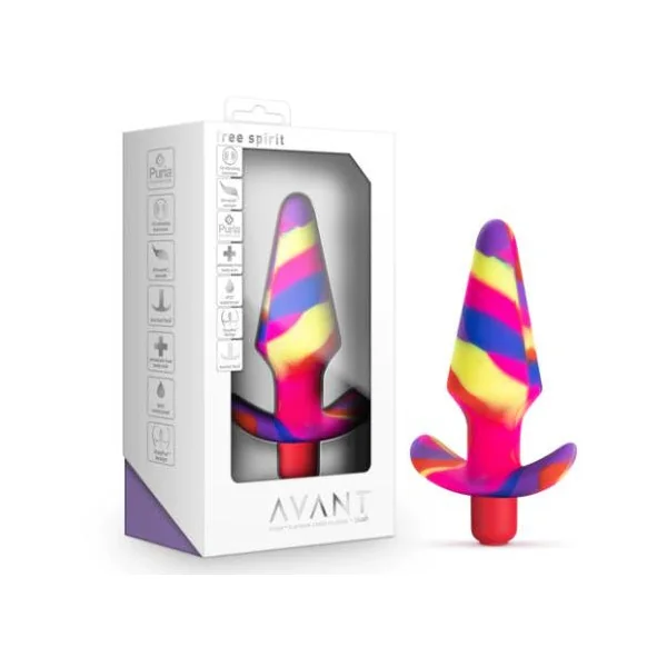 Avant Free Spirit Scarlet Vibrating Anal Plug by Blush Novelties
