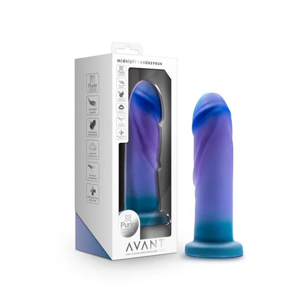Avant Midnight Rendevous Ocean Blue Dildo by Blush Novelties