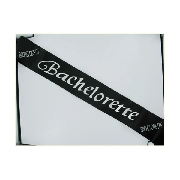 BACHELORETTE BLACK SASH