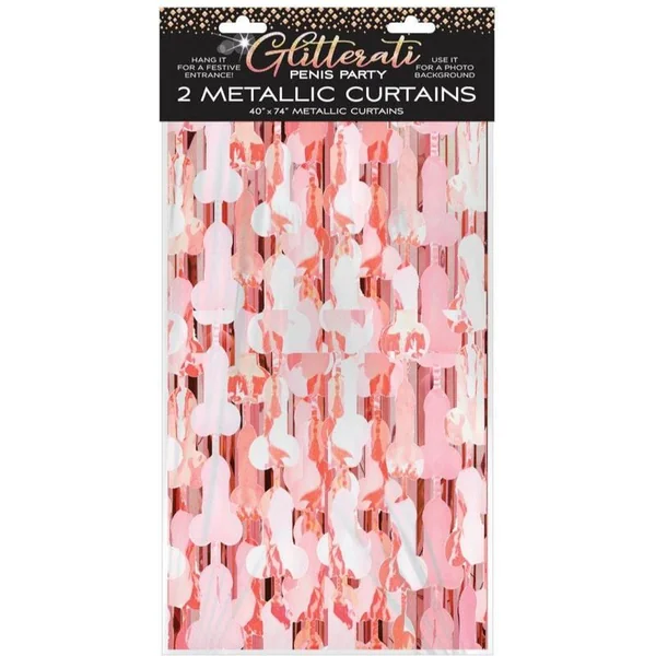 Bachelorette - Little Genie - Glitterati Metal Penis Curtains