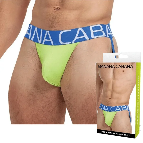Banana Cabana Male Neon Glow Men Jockstrap Underwear