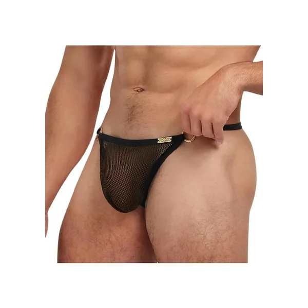 Banana Cabana Mesh G-String – Large/XLarge – Black