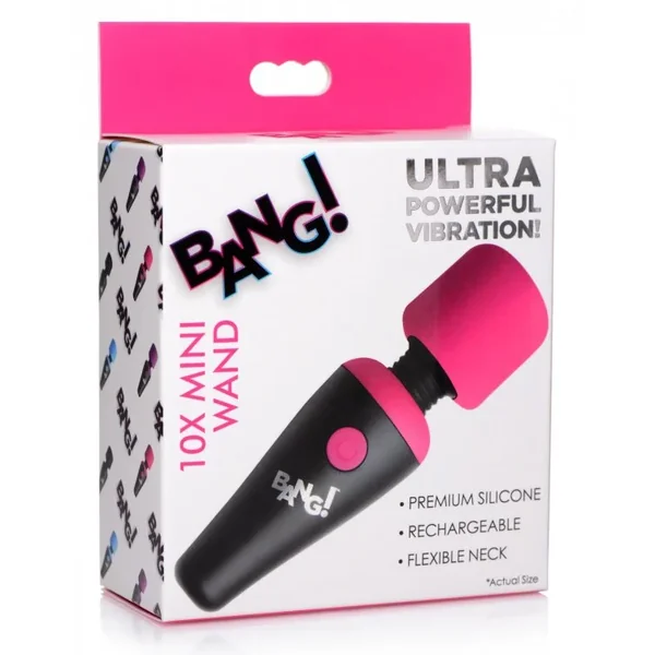 Bang! 10X Vibrating Mini Rechargeable Silicone Wand