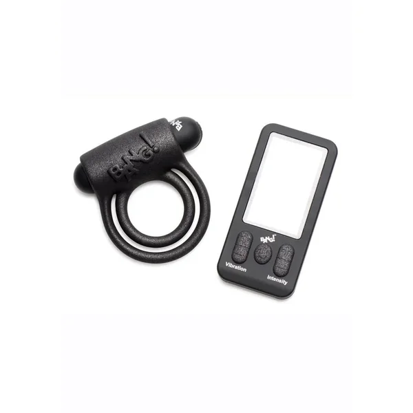 Bang 25x Silicone Cock Ring with Remote Control – Black