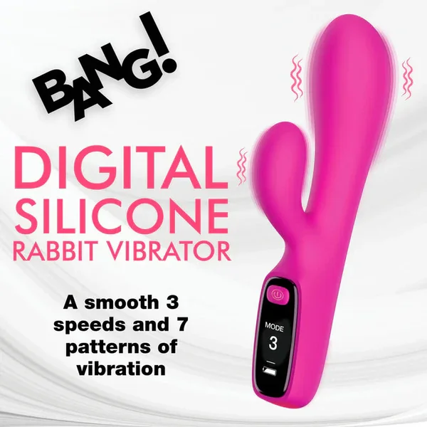 Bang Digital Silicone Rabbit Vibrator by XR