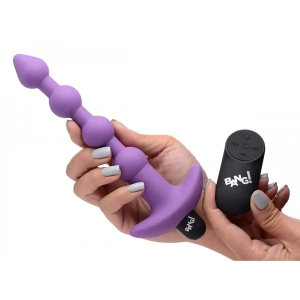 Bang! Remote Control Vibrating Silicone Anal Beads
