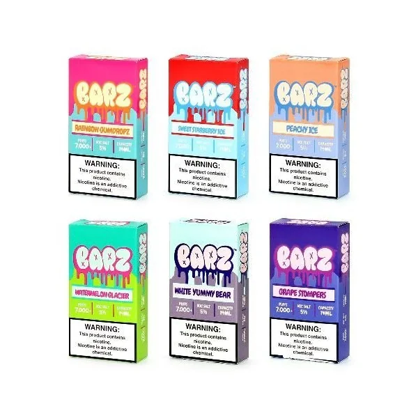 Barz 5pk 7000puff Disposable White Yummy Bear
