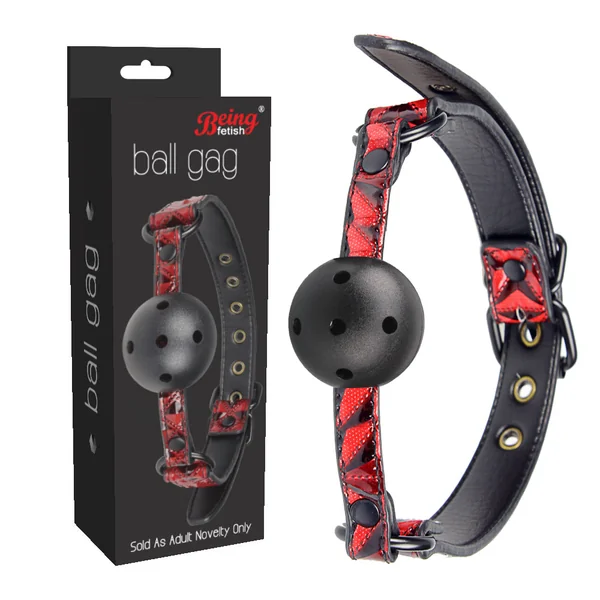 BF-40333A High-quality Red PU Ball Gag