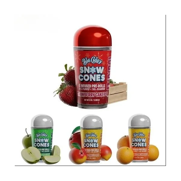 Big Chief Snow Cones 5ct THCA Pre-Rolls Uzumaki