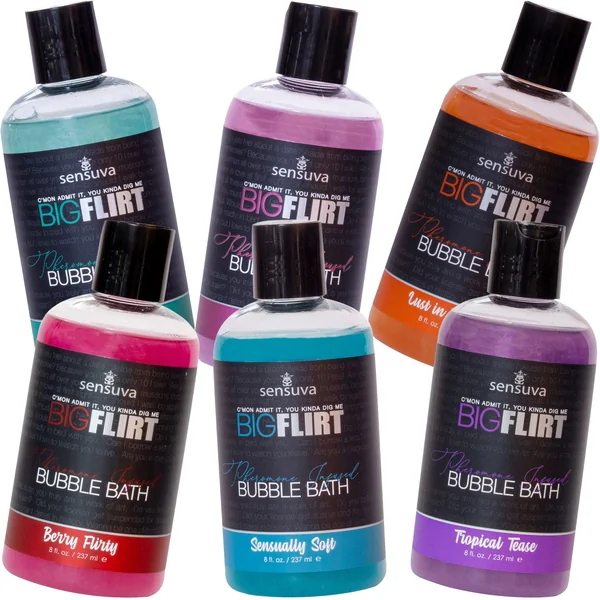 Big Flirt Pheromone Infused Bubble Bath By Sensuva 8 fl oz