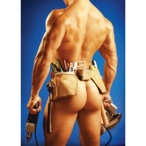 Birthday Card "Nude Handyman"