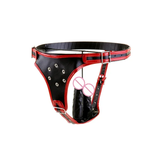 Black emperor Dildo Chastity Belt Harness Lesbian Strapon Sex Toys