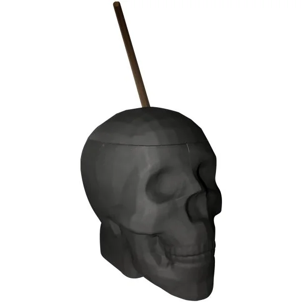 BLACK MATTE SKULL CUP