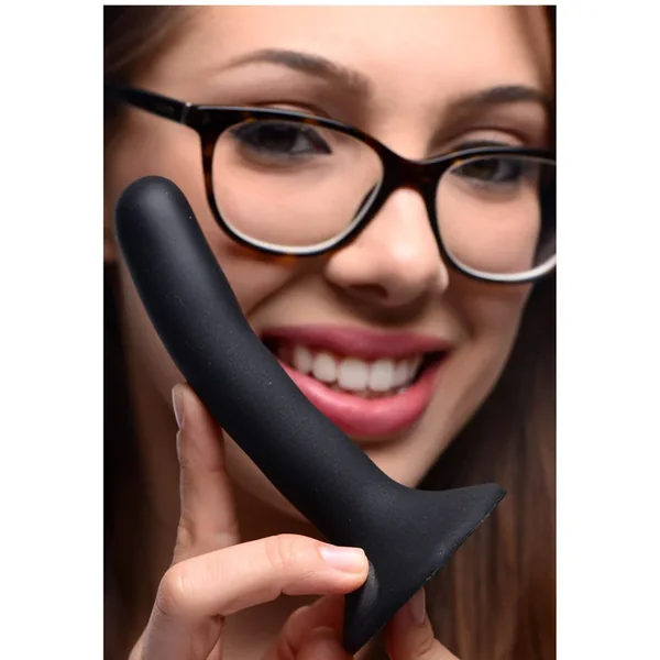 Black Silicone Strap-on Dildo –