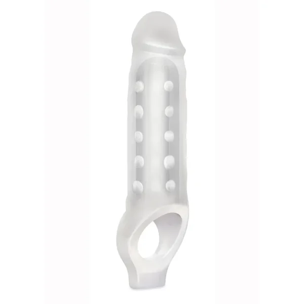 Blue Line Candamp;B Gear Mighty Extender Penis Sleeve – Clear
