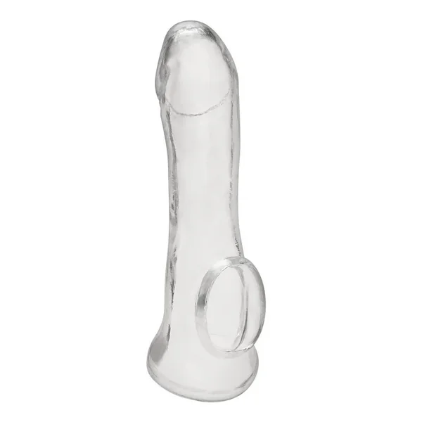 Blue Line Transparent Penis Enhancing Sleeve Extension 6.25in – Clear